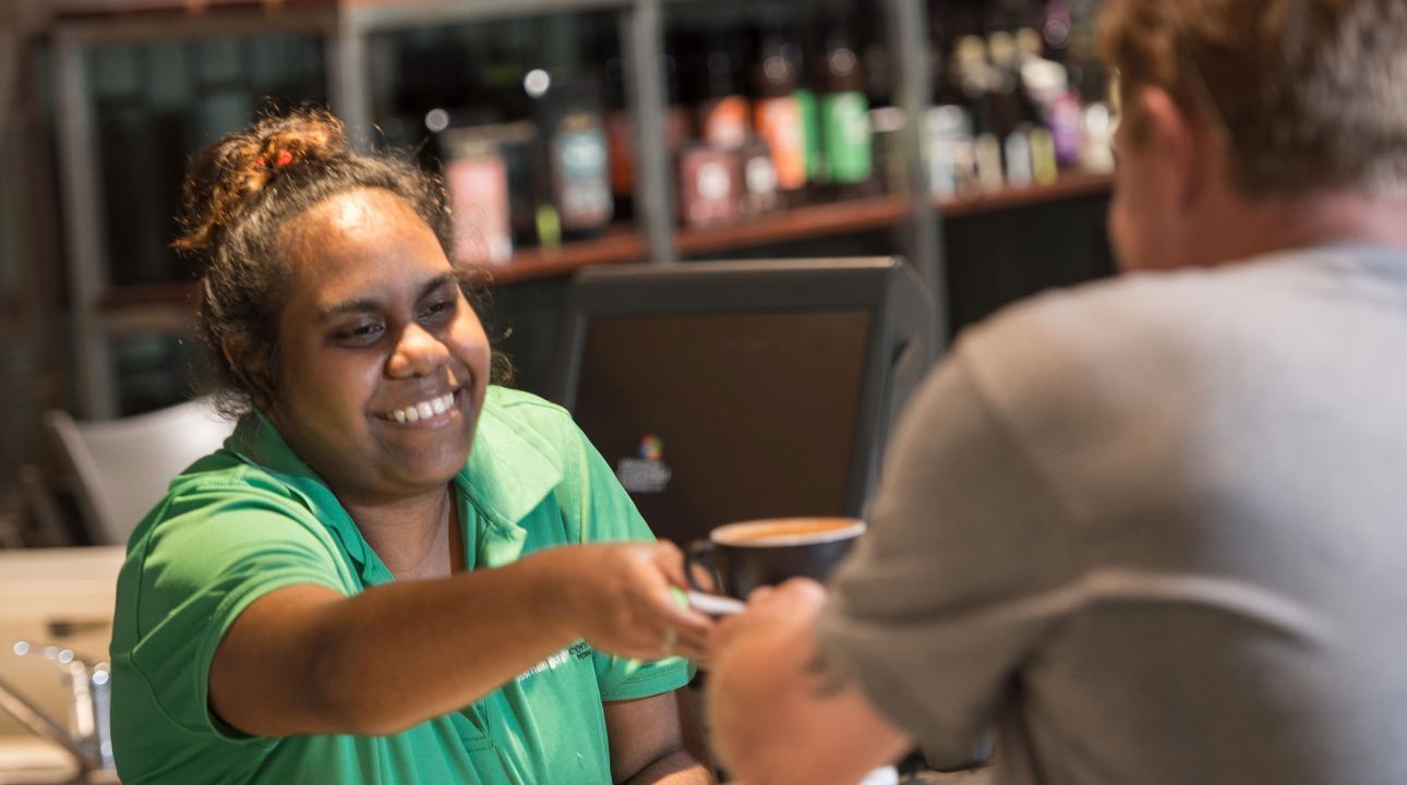 cafe staff member