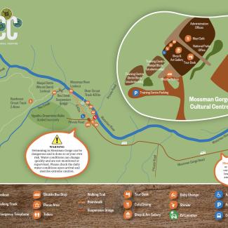 Mossman Gorge Walking Tracks Map