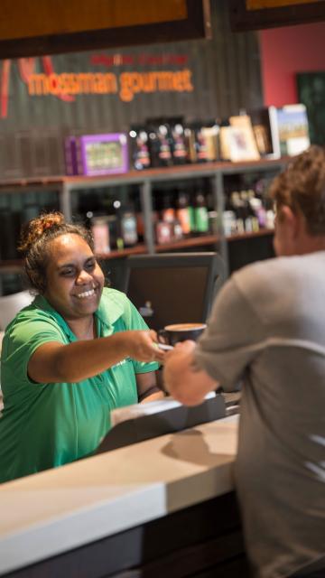 cafe staff member