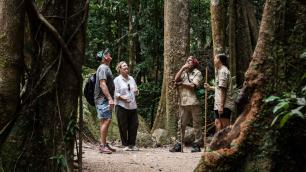 MGCC guides with visitors on the Dreamtime Walk